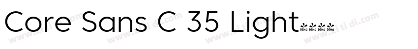 Core Sans C 35 Light字体转换